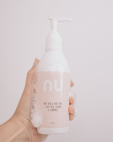 Nu Organics - Baby Hair & Wash, Organics, All Natural Shampoo with Goats Milk